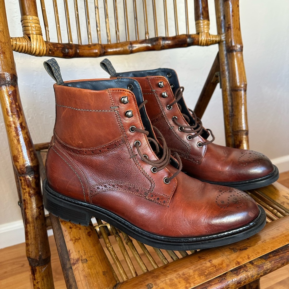 Ted Baker 241231 Mens Brwtton Leather Lace Up Boots Size 10US Medium